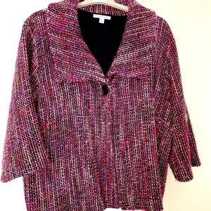 JM Collection - Pink Blazer (acrylic/wool blend)